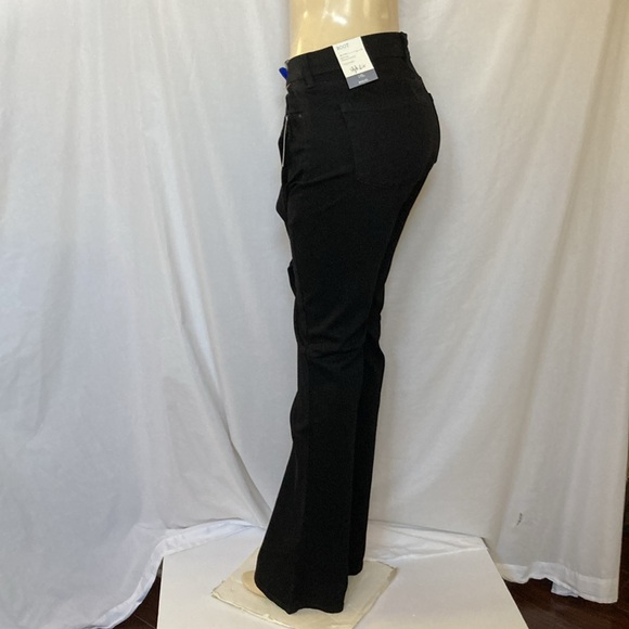 STYLE & CO Women’s Tummy Control Black Denim Boot Cut Plus Size 16 Long NWT - Picture 7 of 8